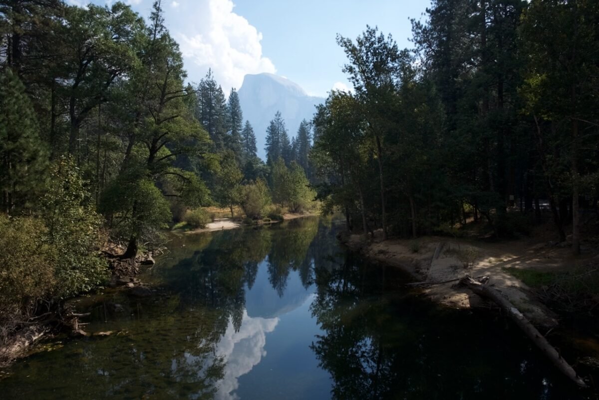 Reflection of Half Dome in the Merced River - DSCF0743